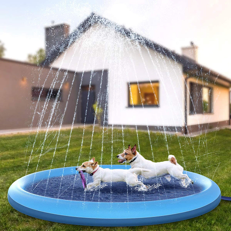 Estera de juego de césped al aire libre de juguete de estera de pulverización de agua para mascotas engrosada