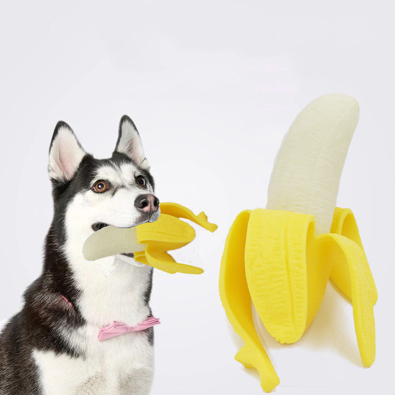 Juguetes para perros banana