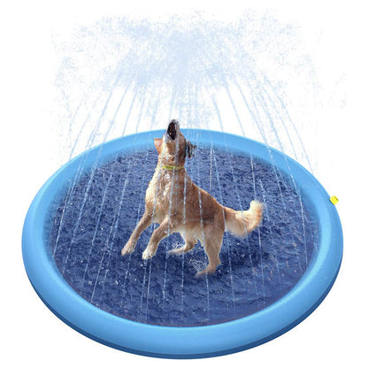 Estera de juego de césped al aire libre de juguete de estera de pulverización de agua para mascotas engrosada